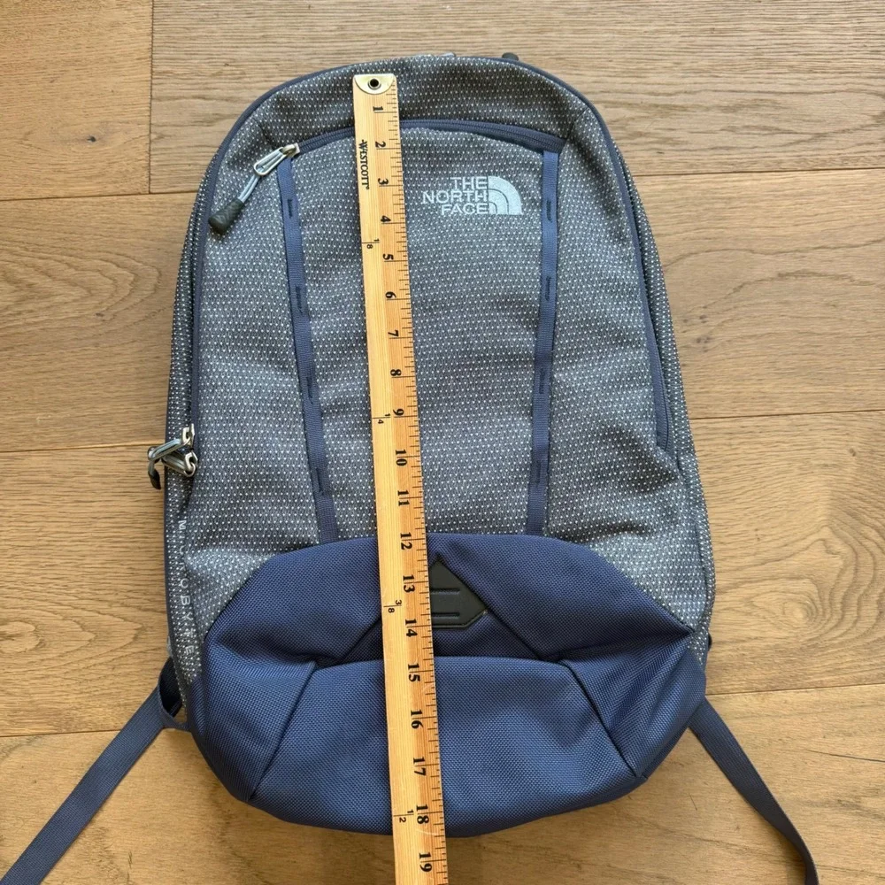 The North Face Microbyte Backpack Grey Navy Blue Laptop Bag NF00CTJ9